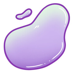 illustration of a green and purple object