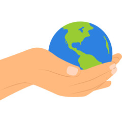 Earth Hand Illustration