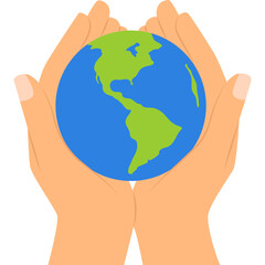 Earth Hand Illustration