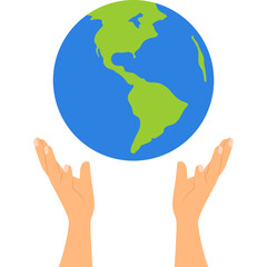 Earth Hand Illustration