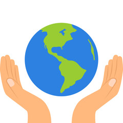 Earth Hand Illustration