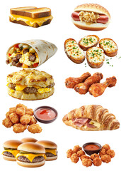 Delicious Fast Food Variety Platter