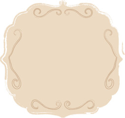 Exquisite decorative frame with swirls decoration.