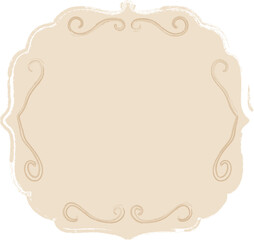 Exquisite decorative frame with swirls decoration.