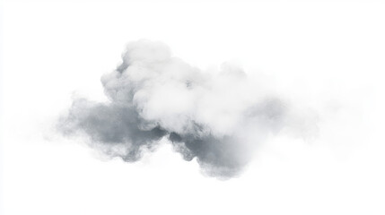 Naklejka premium A cloud of white and gray smoke is floating in the air