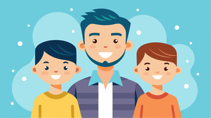 Father's Day vector flat design