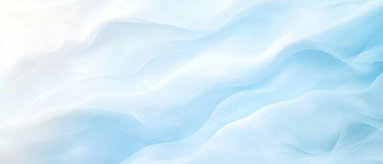 A blue and white background with a wave pattern