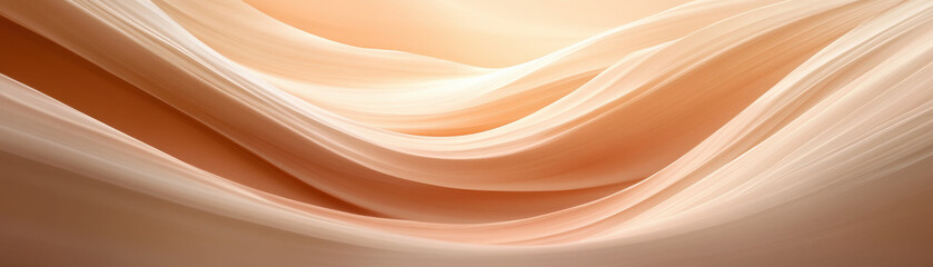 A long, curvy, orange and white stripe