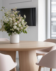 table with flowers