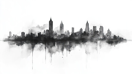 Fototapeta premium Hisar, India, black and white pen pencil hand-drawn effect drawing illustration for travel poster, card, wallpaper, backdrop or banner. Modern, clear, artistic and simple