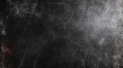 Dark Surface with White Scratches and Light Grey Specks