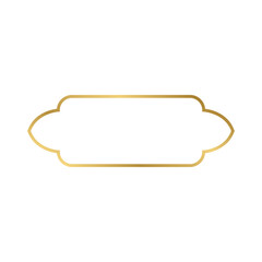 Islamic outline label