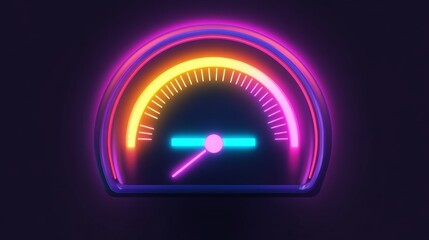 A neon sign with a clock on it