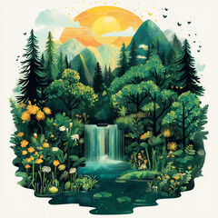 illustration representing nature