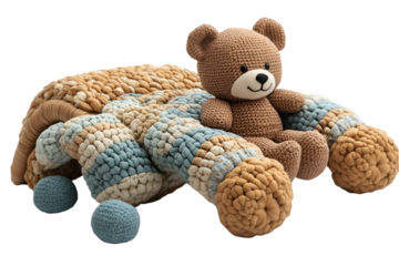 a stuffed animal with a teddy bear. 