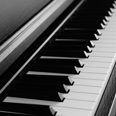 Naklejka premium close-up of a piano keyboard fragment
