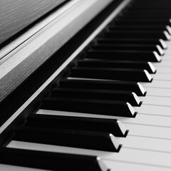 Naklejka premium close-up of a piano keyboard fragment