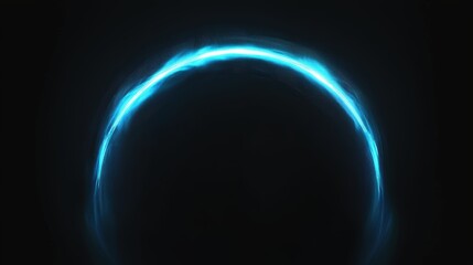 Obraz premium Abstract blue glow ring