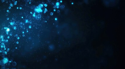 Obraz premium Abstract blue bokeh background