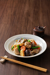 筑前煮　Simmered Root Vegetables with Chicken