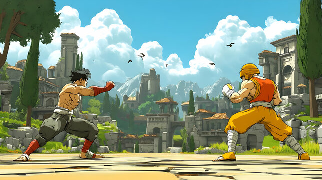 fighting video game screen