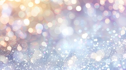 Obraz premium Elegant Bokeh Background with Glitter and Soft Pastel Colors.