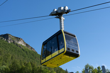 Fjellheisen cable car in Tromso, Norway