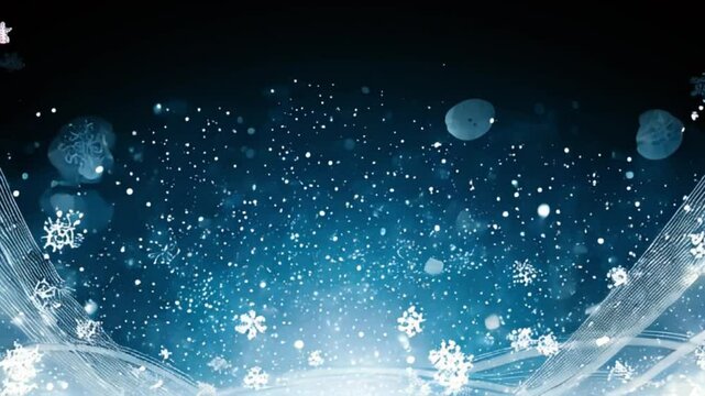 柔らかな輝きがクリスマスの夜を彩る幻想的なデコレーションアニメーション。生成AI