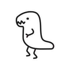 Dinosaurs Vector Doodles. art