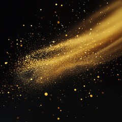 Obraz premium Gold glitter on black