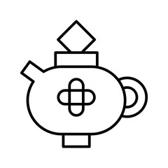 teapot line icon