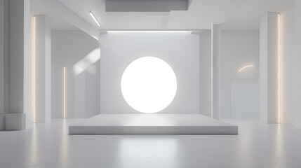 extremely simple clean video studio background