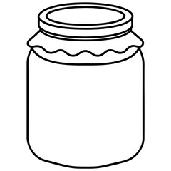 jam line  art vector illustration 