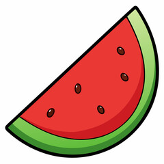 watermelon vector illustration