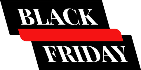 Obraz premium Black friday tag illustration vector