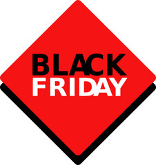 Black friday tag illustration vector