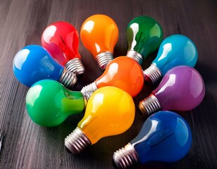 Multicolored Light Bulbs