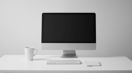 Fototapeta premium Minimalist style workspace