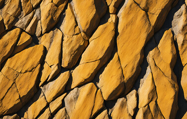 Background, texture - trunk, bark of date palm with remnants of old branches, Light coarse natural rock stone background. Mining cliff rough front surface. Big limestone stack backdrop