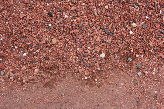 Grava de tezontle rojo