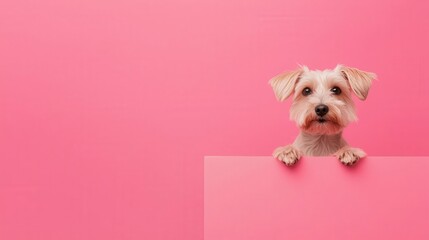 Elegant kennel with soft colors and minimalist design, modern doghouse, harmonious pet space