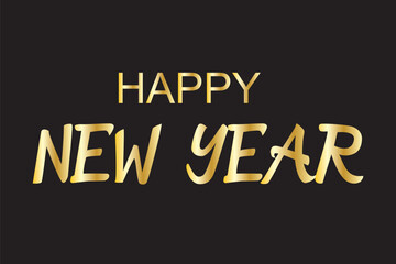 Happy New Year 2023 script text hand lettering. Design template Celebration typography poster, banner or greeting card for Merry Christmas and happy new year. Vector Illustration