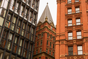 Fototapeta premium An old building in Manhattan 
