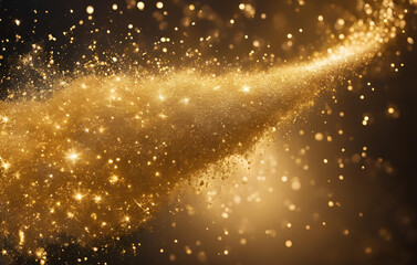 Light winter holiday paper background, A bright yellow star shining against a black backdrop Perfect for various design projects, Golden and silver abstract glitter backgroundabstract dust dust