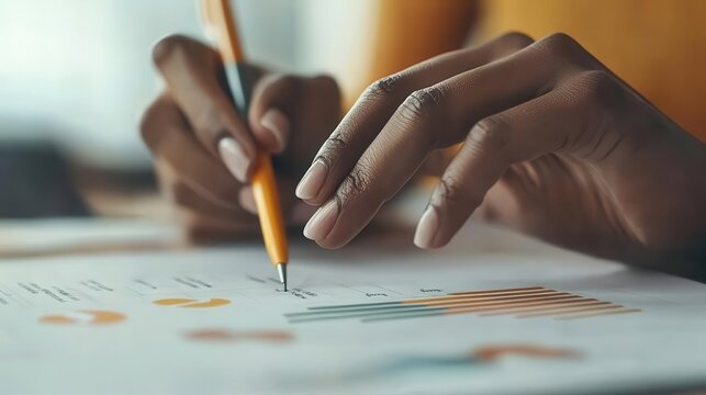 Diverse team reviewing project financials and performance indicators, project management, budget performance