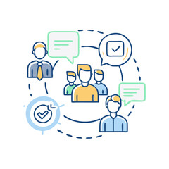 Networking icon with nodes and lines, symbol of communication and connections, minimalist style