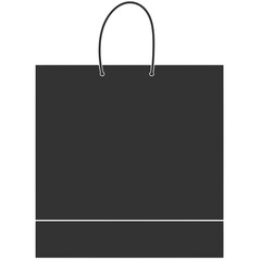 black silhouette shopping bag illustration