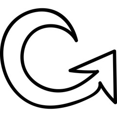 Single isolated icon with outline style icon on white background