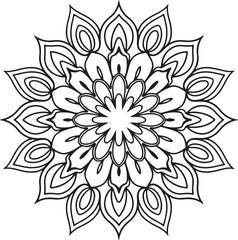 Fototapeta premium Geometric Mandala Art, Abstract Mandala Design, Sacred Geometry Patterns, Symmetrical Mandala.