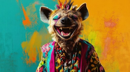 Hyena Colorful Quirky Outfit
